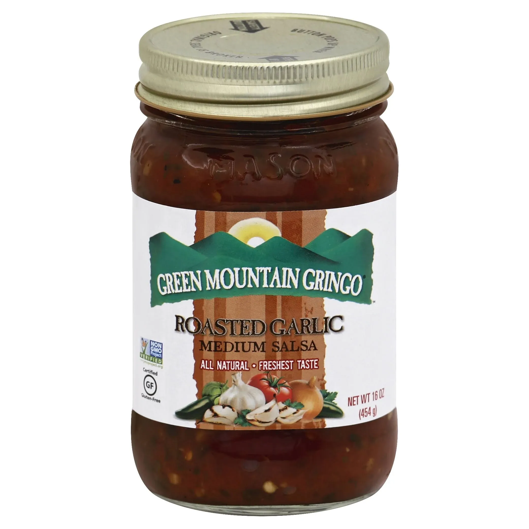 Green Mountain Gringo Roasted Garlic Medium Salsa