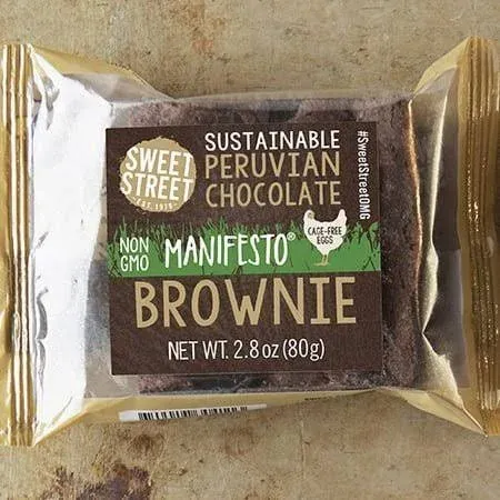 Sweet Street Individually Wrapped Peruvian Chocolate Manifesto Brownie 2.8 oz (48 ...