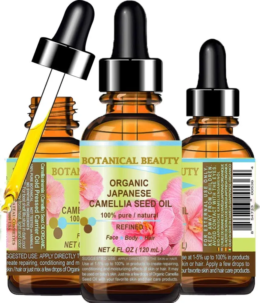 Botanical Beauty Japanese Organic Camellia Seed Oil. 100% Pure/Natural/Undiluted ...