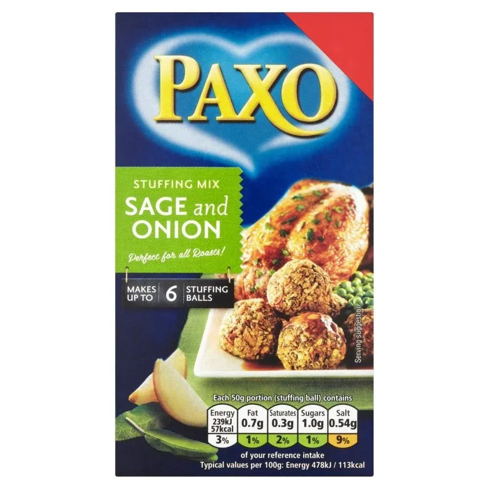 Paxo Sage and Onion Stuffing Mix - 85g - Pack of 4 (85g x 4)