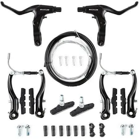 Bucklos Mountain Bike V Brake Set for Most Bikes V-Brake Calipers with 2pc MTB ...