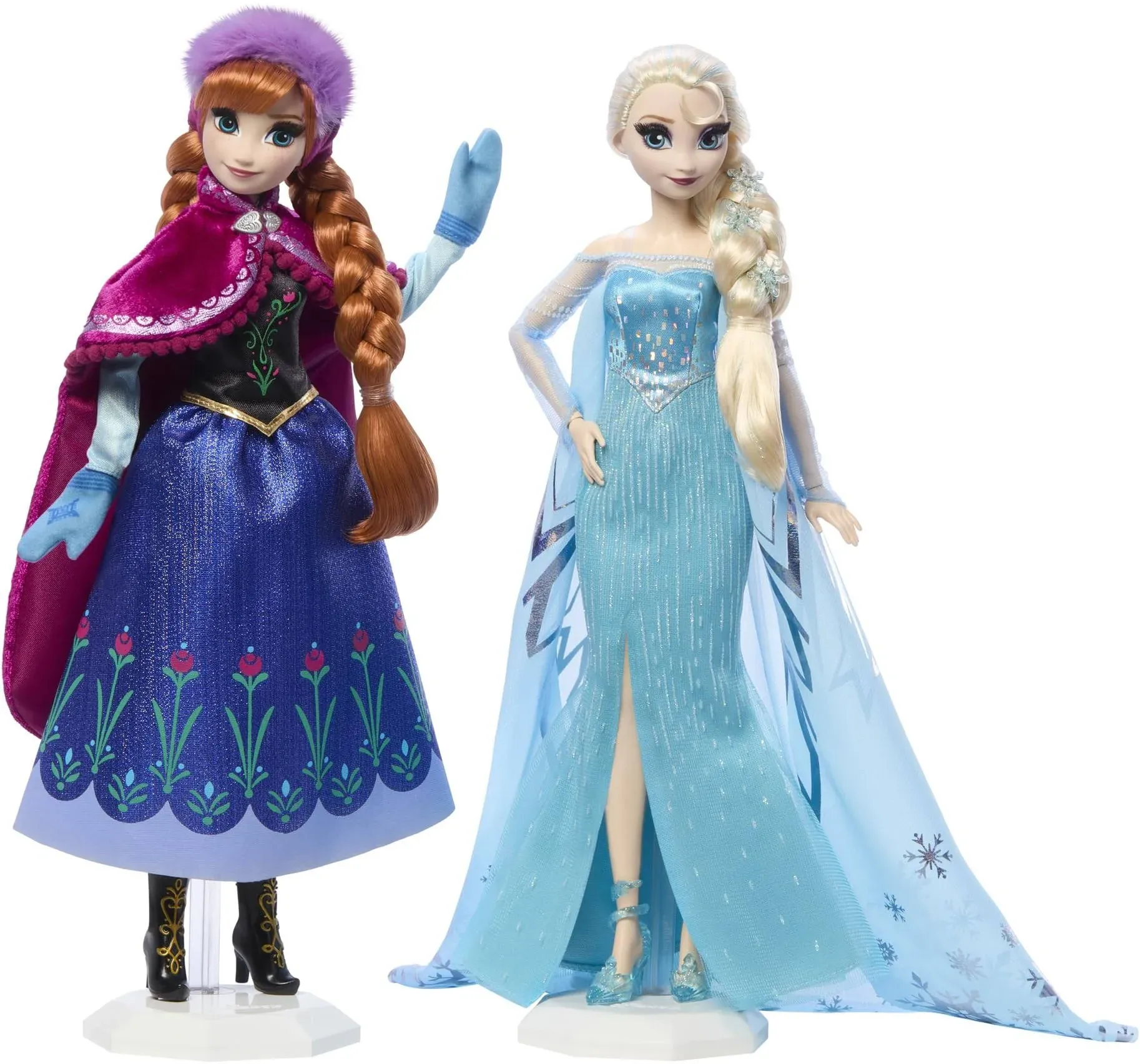 Disney Frozen Anna and Elsa Collector Dolls Celebrate Disney 100 Years of Wonder