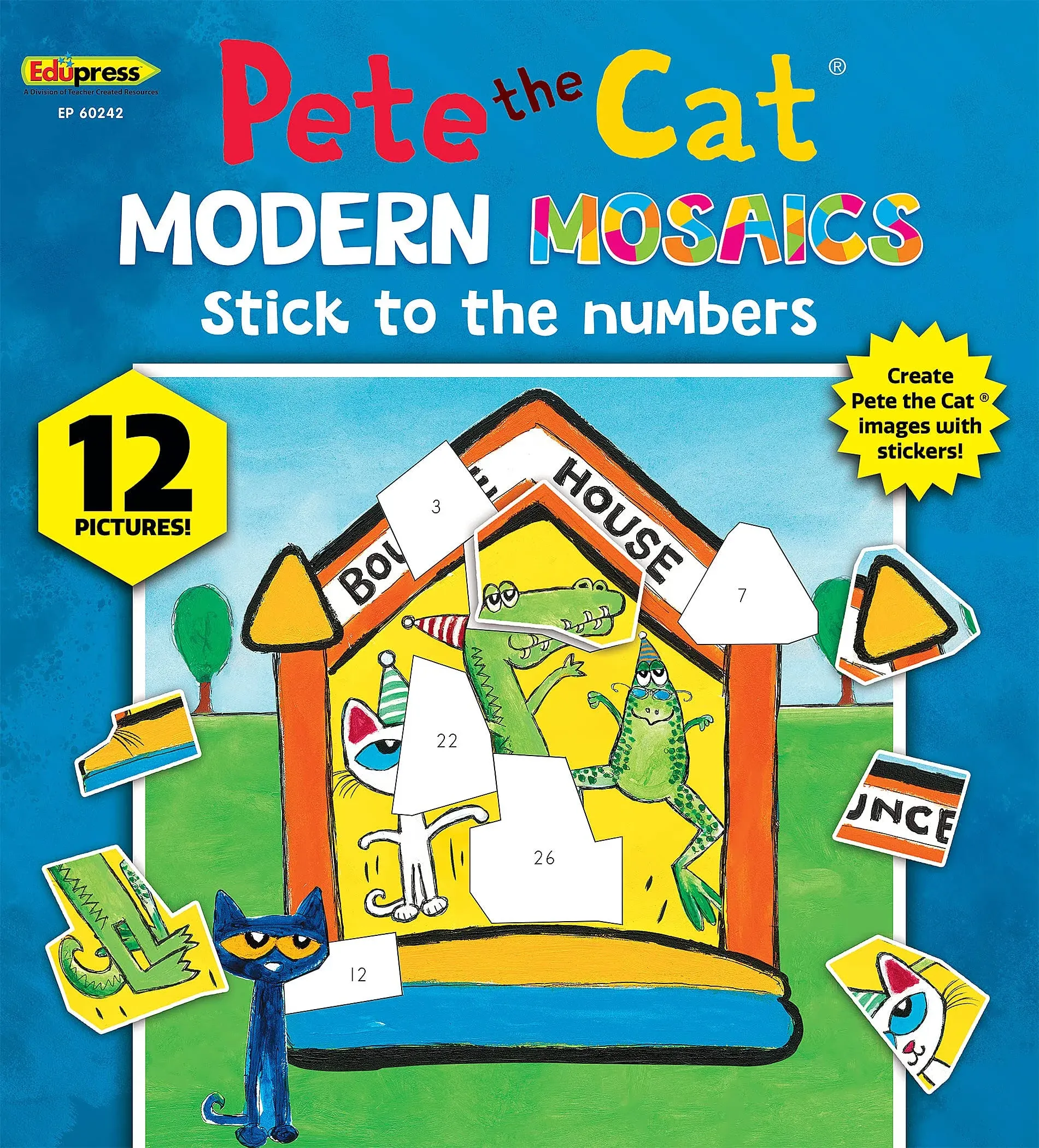 Pete the Cat Modern Mosaics Stick To The Numbers