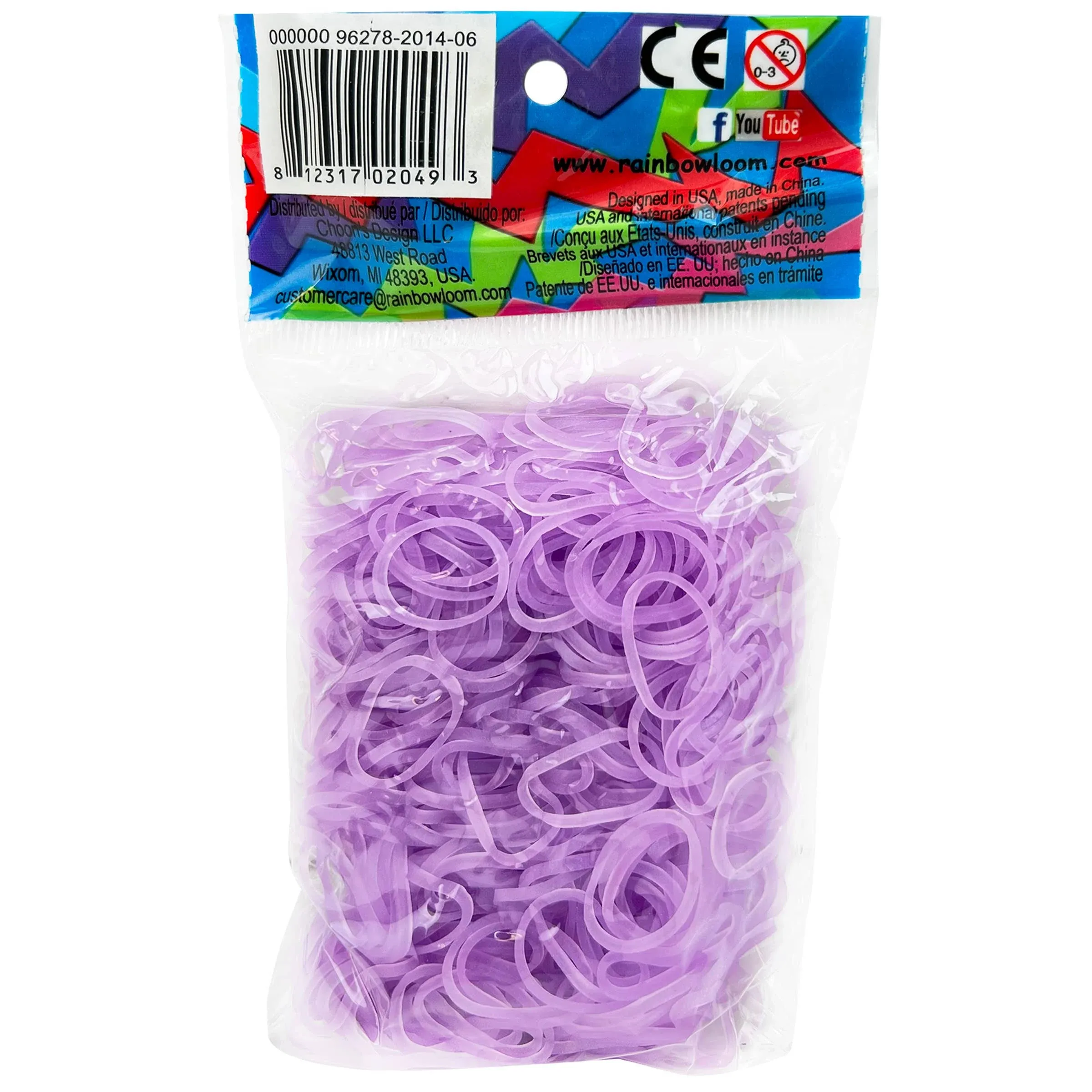 Rainbow Loom Glow Purple Rubber Bands