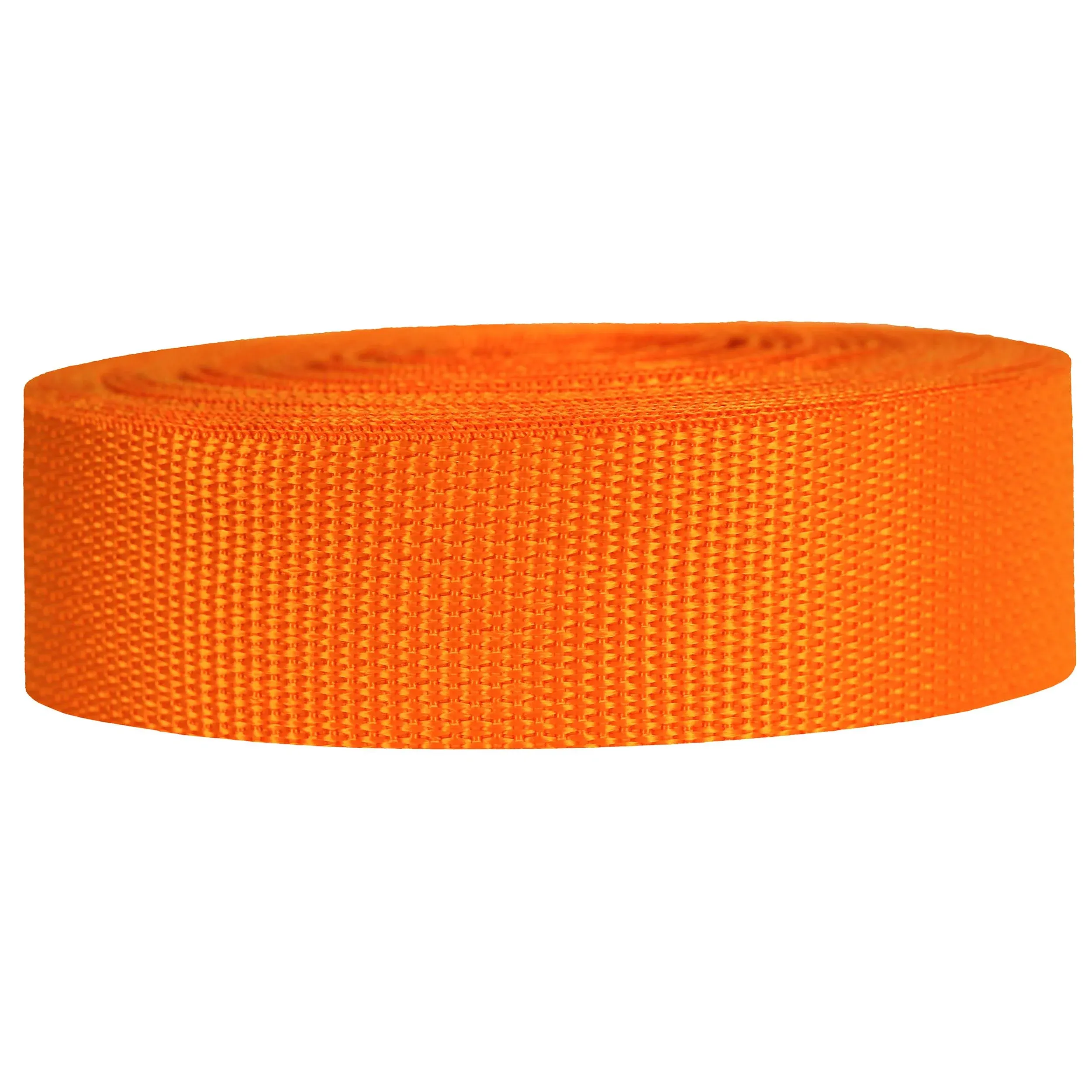 Strapworks 1.5 inch x 25 Yards Polypropylene Lightweight Webbing, Orange