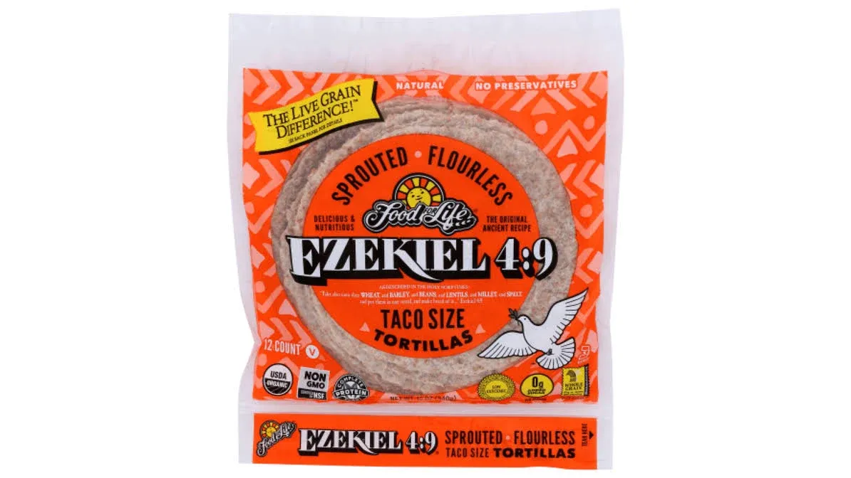 Food for Life Sprouted Flourless Ezekiel Tortillas, 12oz (pack of 12)