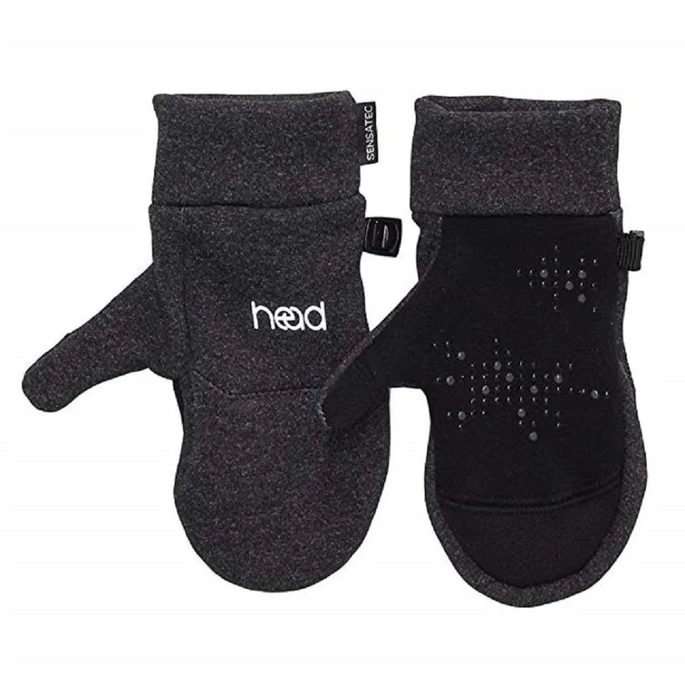 Head Kids’ Touchscreen Mittens Dark Heather Gray S New With Box