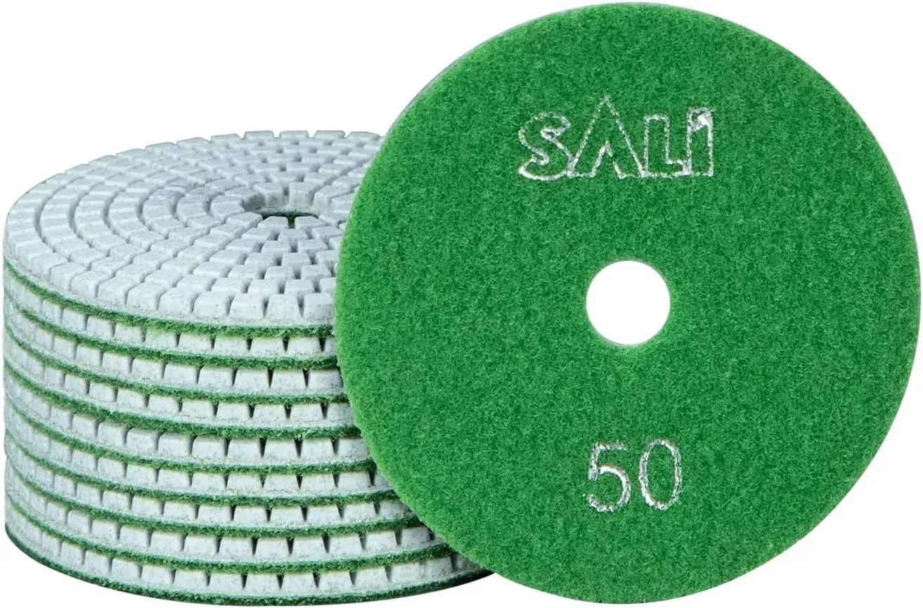 SALITools Sali 10 Pack Diamond Polishing Pads 4 inch Wet Granite Stone