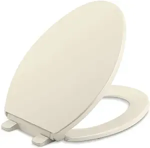 Kohler K-4774-47 Almond Brevia Quick-Release Elongated Toilet Seat