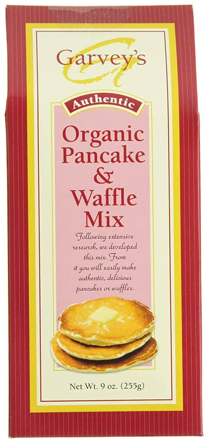 Garvey's Organic Pancake & Waffle Mix, 9 Ounce, 3 Count