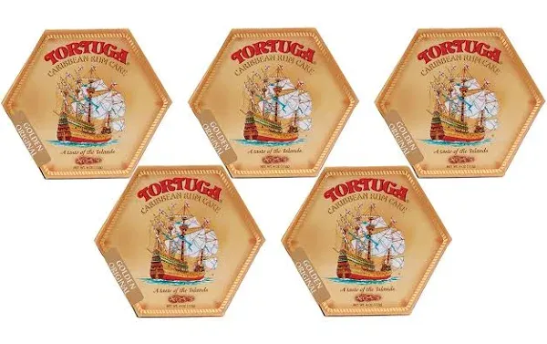 Tortuga Caribbean Rum Cake 4 oz (5 Pack): Golden Original