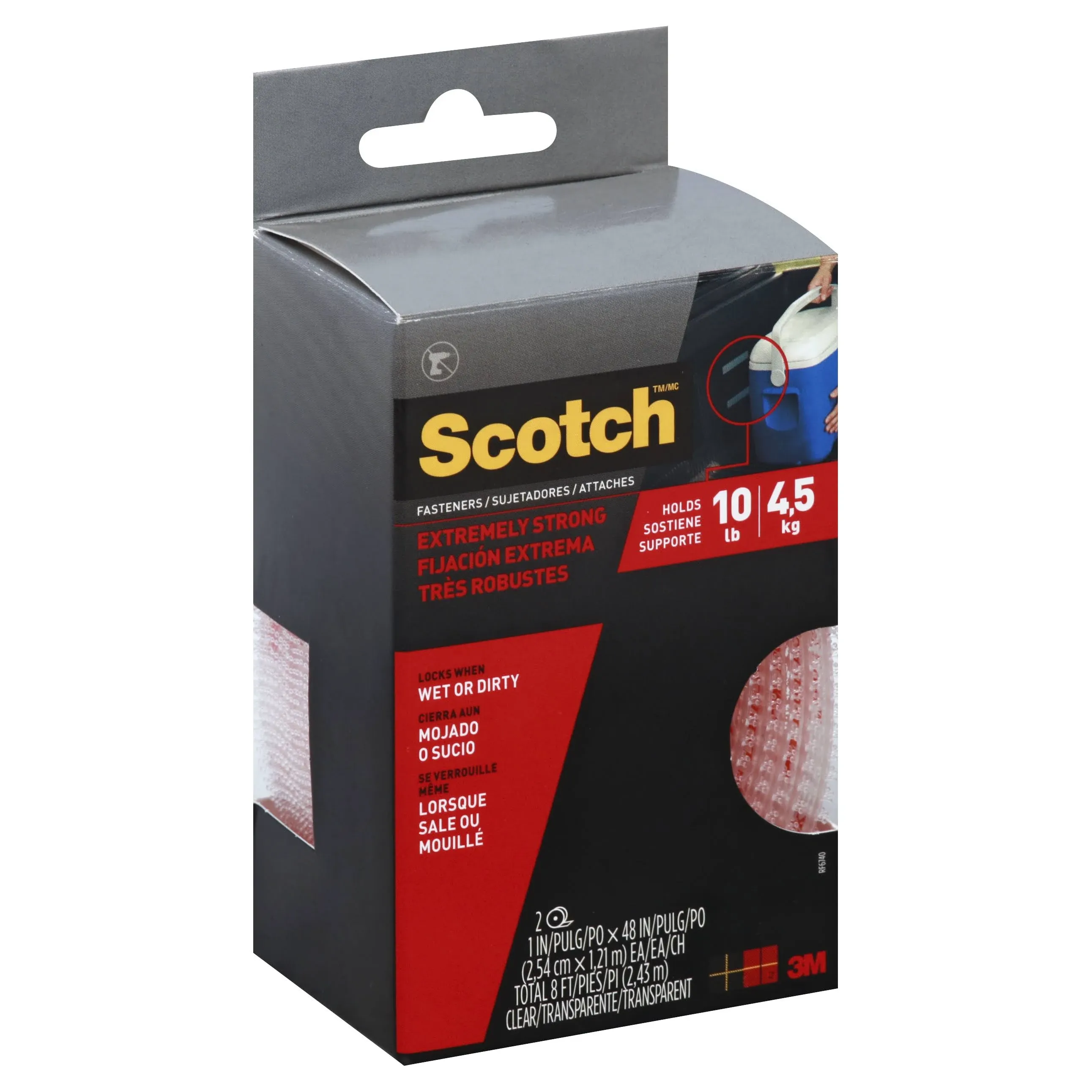 Scotch Fasteners, Extremely Strong, Clear