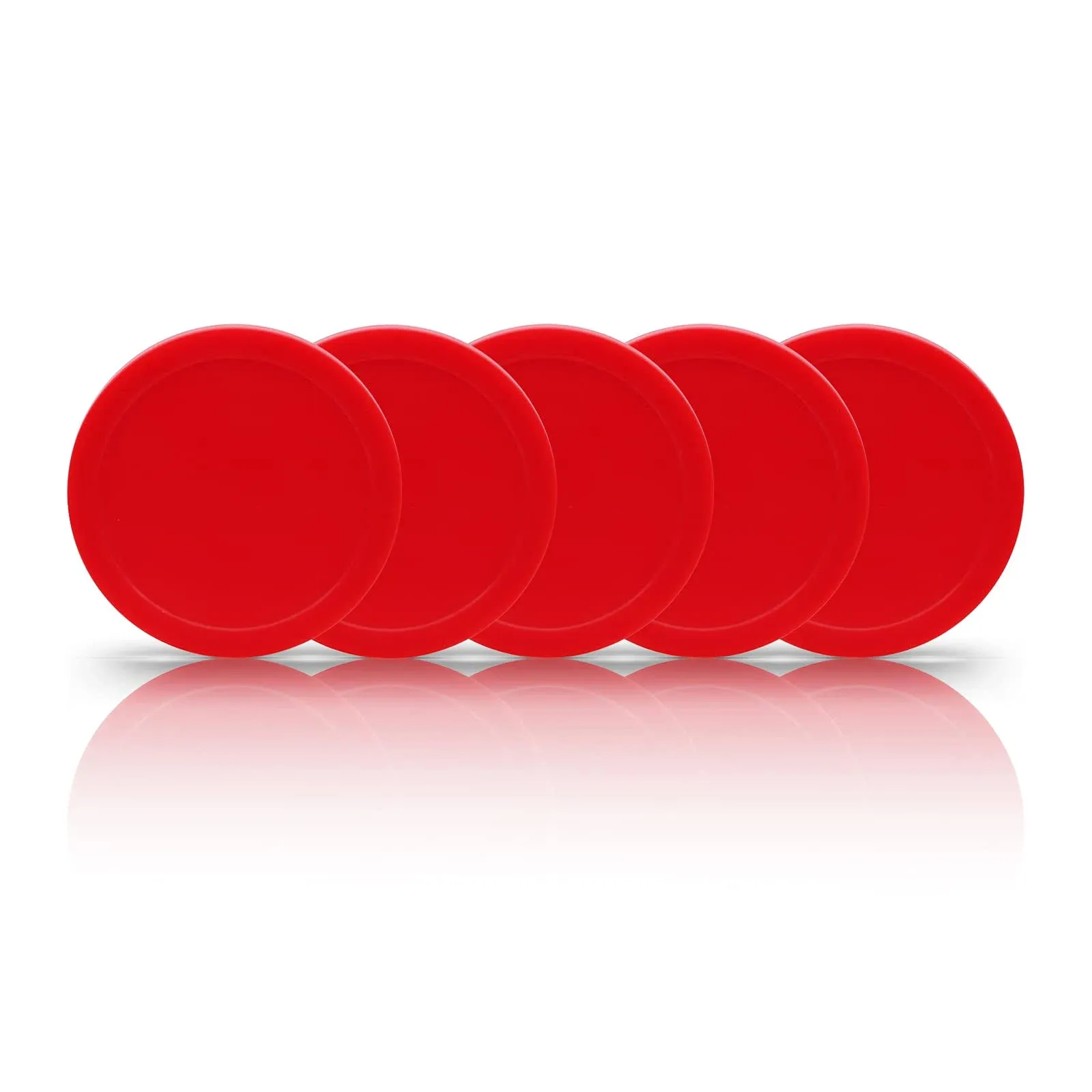 BERYLER 5 Pack Air Hockey Red Replacement, 2.5" in Diameter, Thicker Pucks for ...