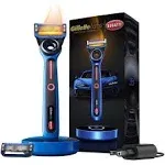 Gillette Heated Razor for Men, Bugatti Limited Edition Shave Kit by GilletteLabs, 1 Handle, 2 Razor Blade Refills, 1 Cleaning Cloth, 1 Charging Dock