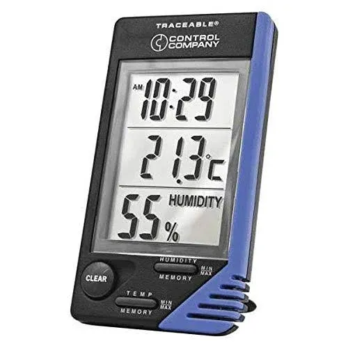 Control Company 4040 Traceable Thermometer/Clock/Humidity Monitor