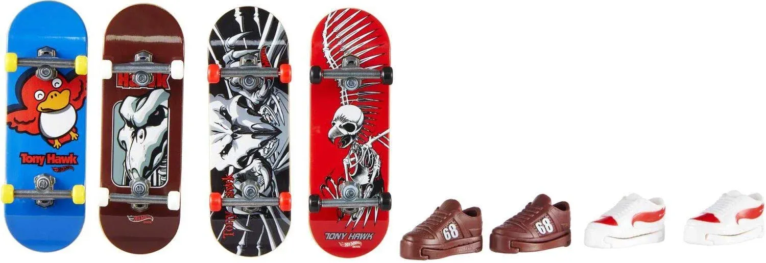  Hot Wheels Skate Tricked Out Pack Exclusive Fingerboard &amp; Shoes 