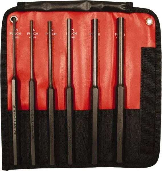 Mayhew Metric Long Pin Punch Set