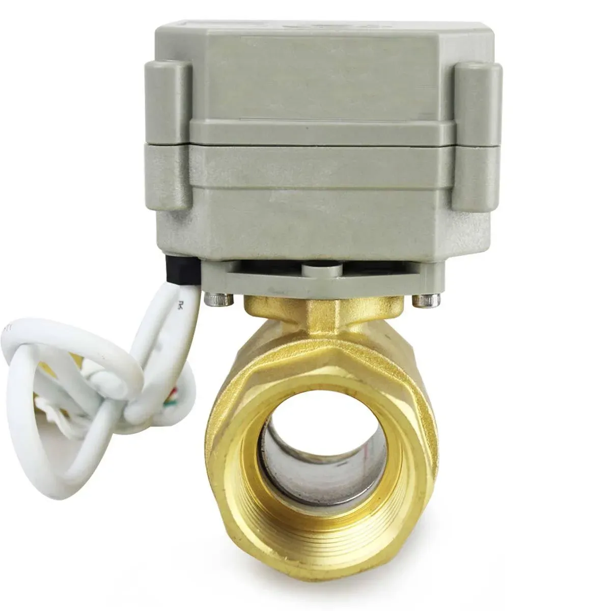 2 Way 3/4" DN20 12VDC 24VDC 24VAC Normally Closed Brass Position Feedback Motorized Electrical Ball Valve