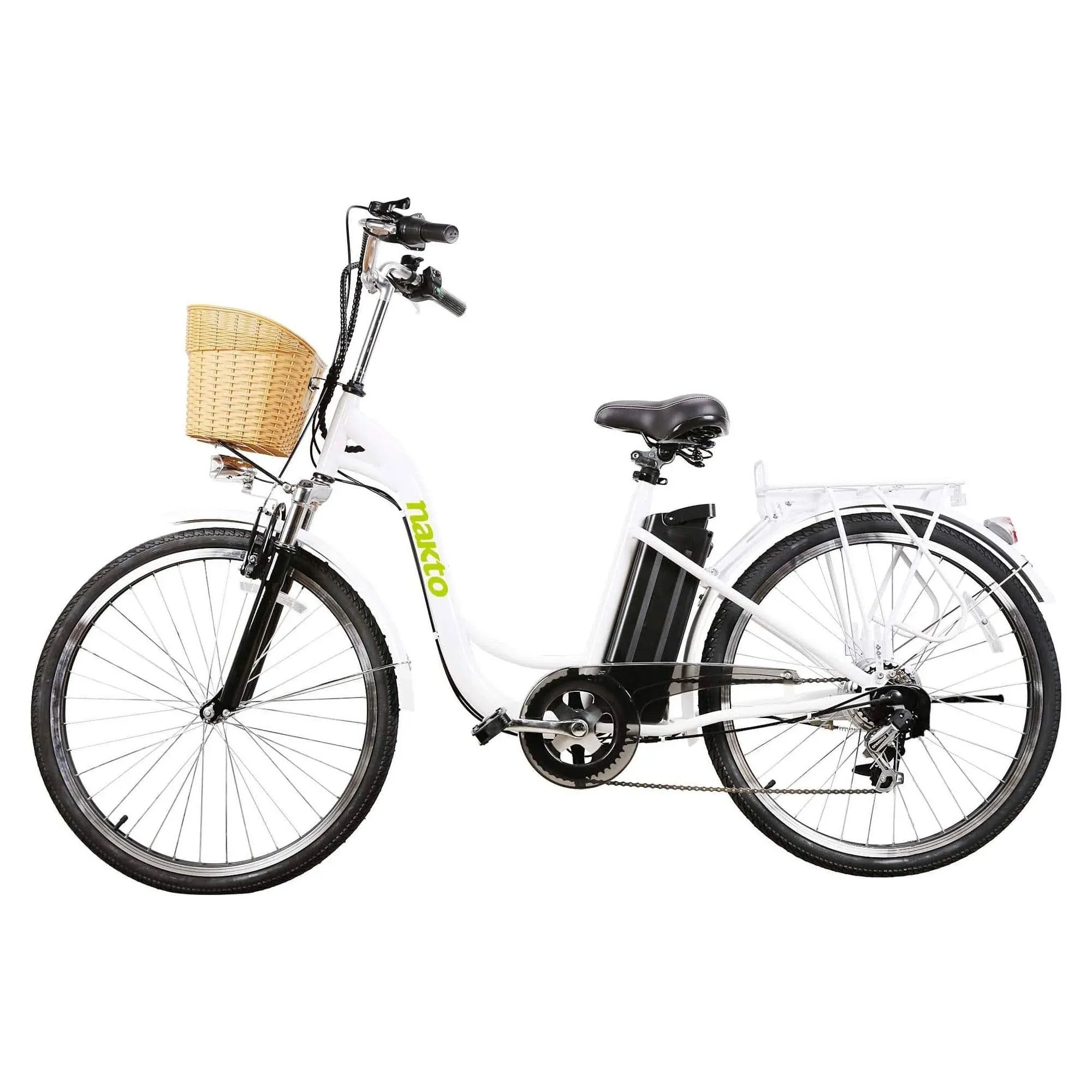 Nakto Camel 26" Women City Electric Bike White