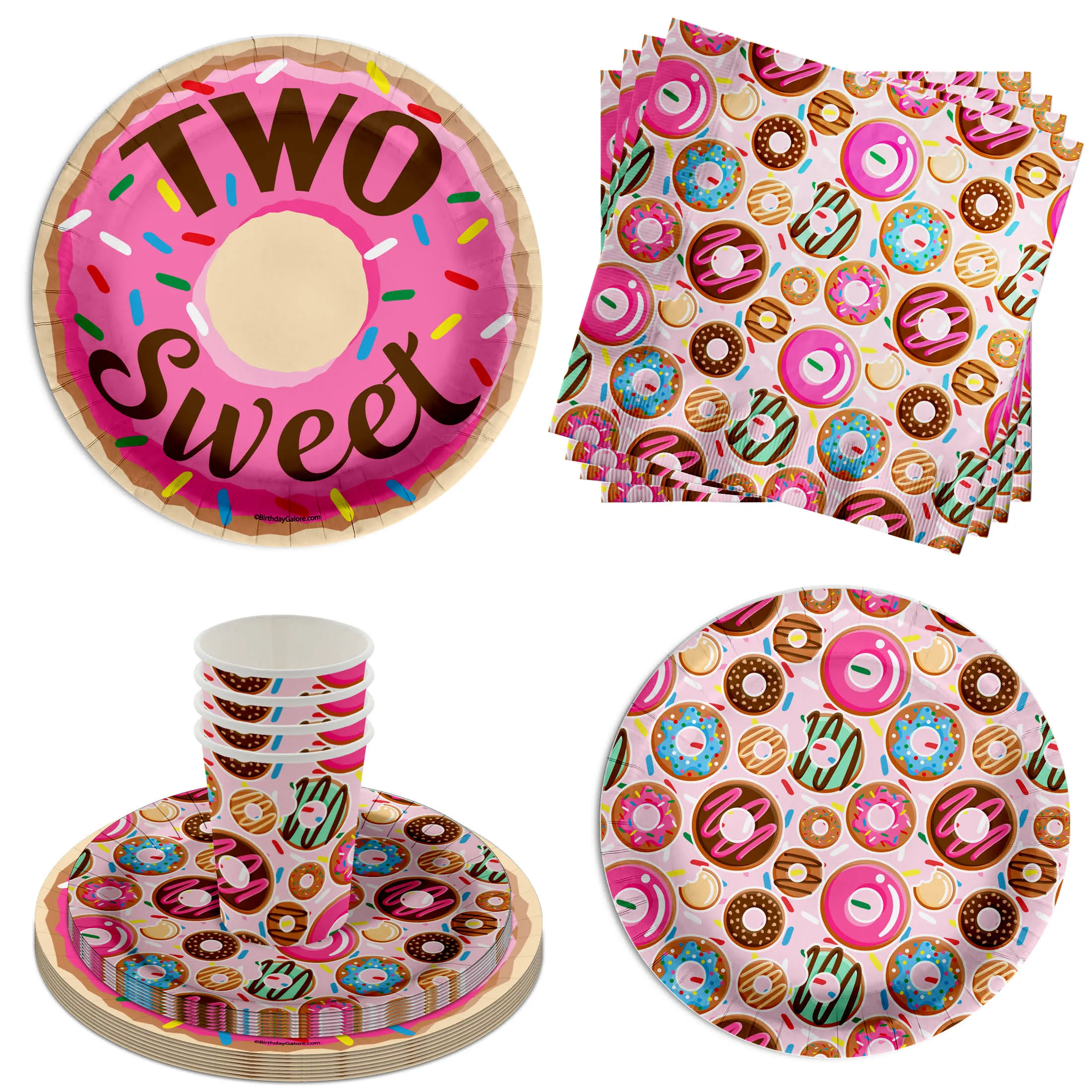 Two Sweet Donut Birthday Party Supplies