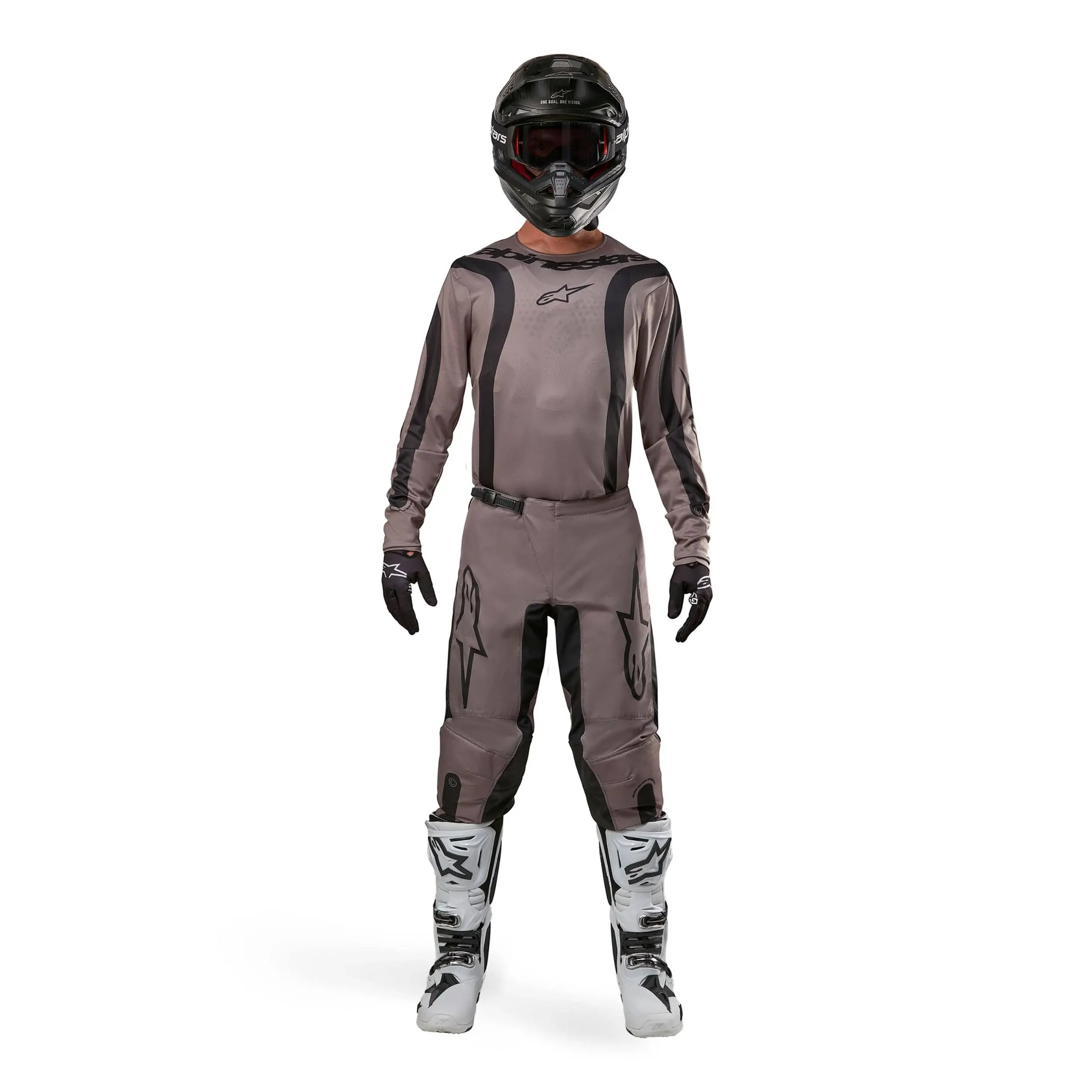 Alpinestars Fluid Lurv Mud/Black Moto Gear Set - Pant and Jersey Combo