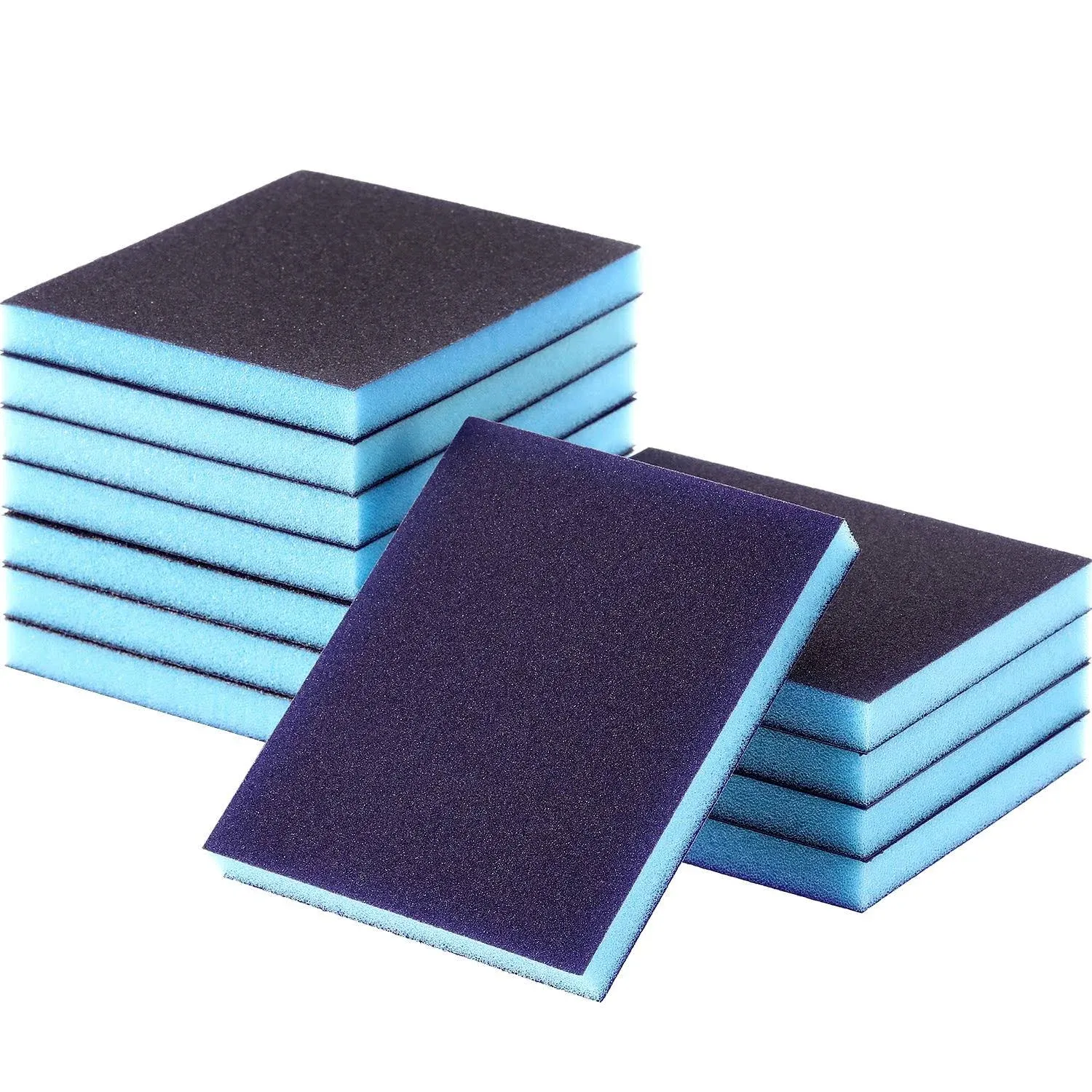 Sanding Sponge Grit Sanding Blocks, Washable and Reusable Sand Sponge Kit, 12 Pi