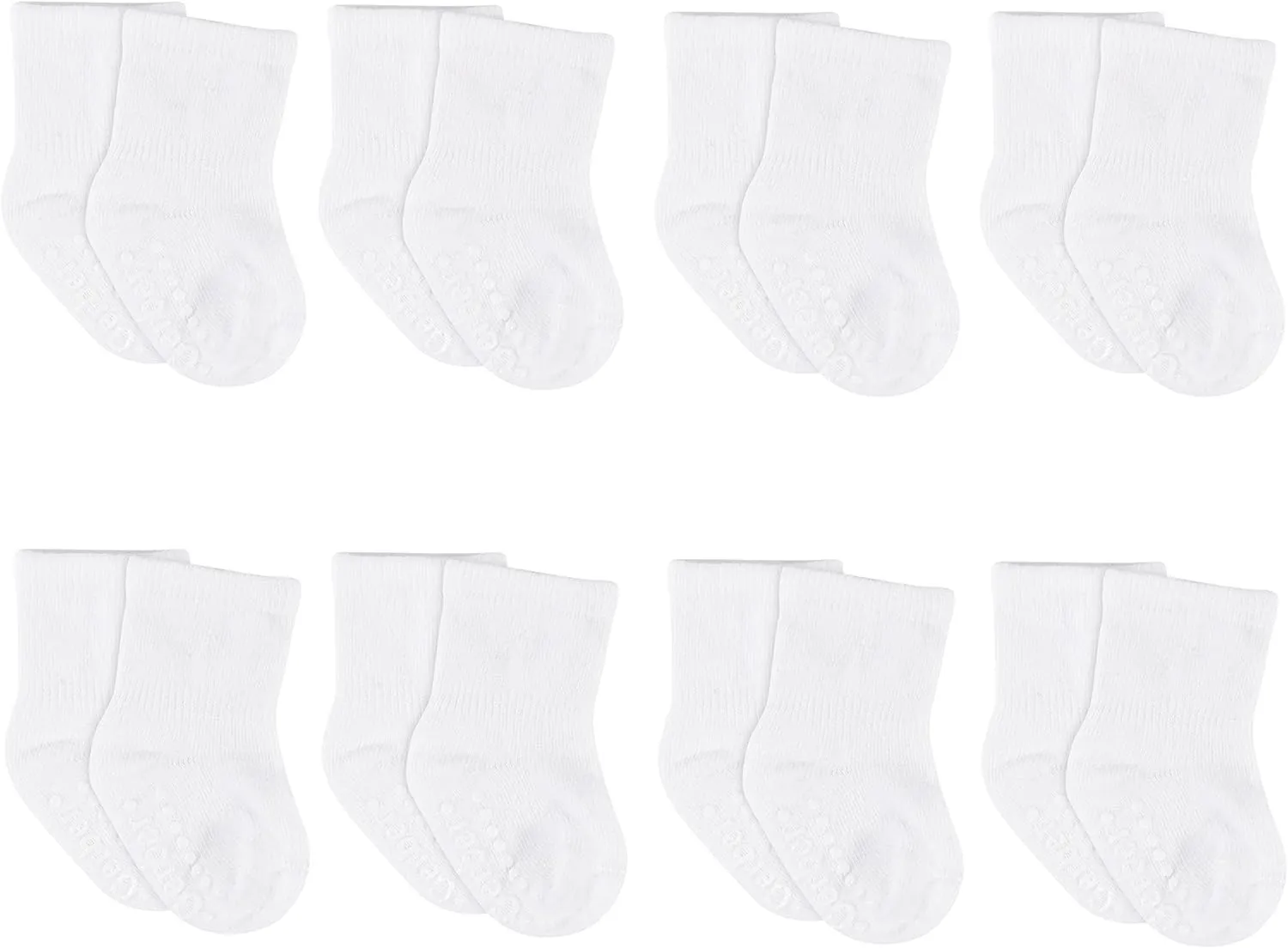 Gerber Baby & Toddler Boy or Girl Gender Neutral Wiggle-Proof Jersey Crew Socks  8-Pack  (0/6 Months - 5T)