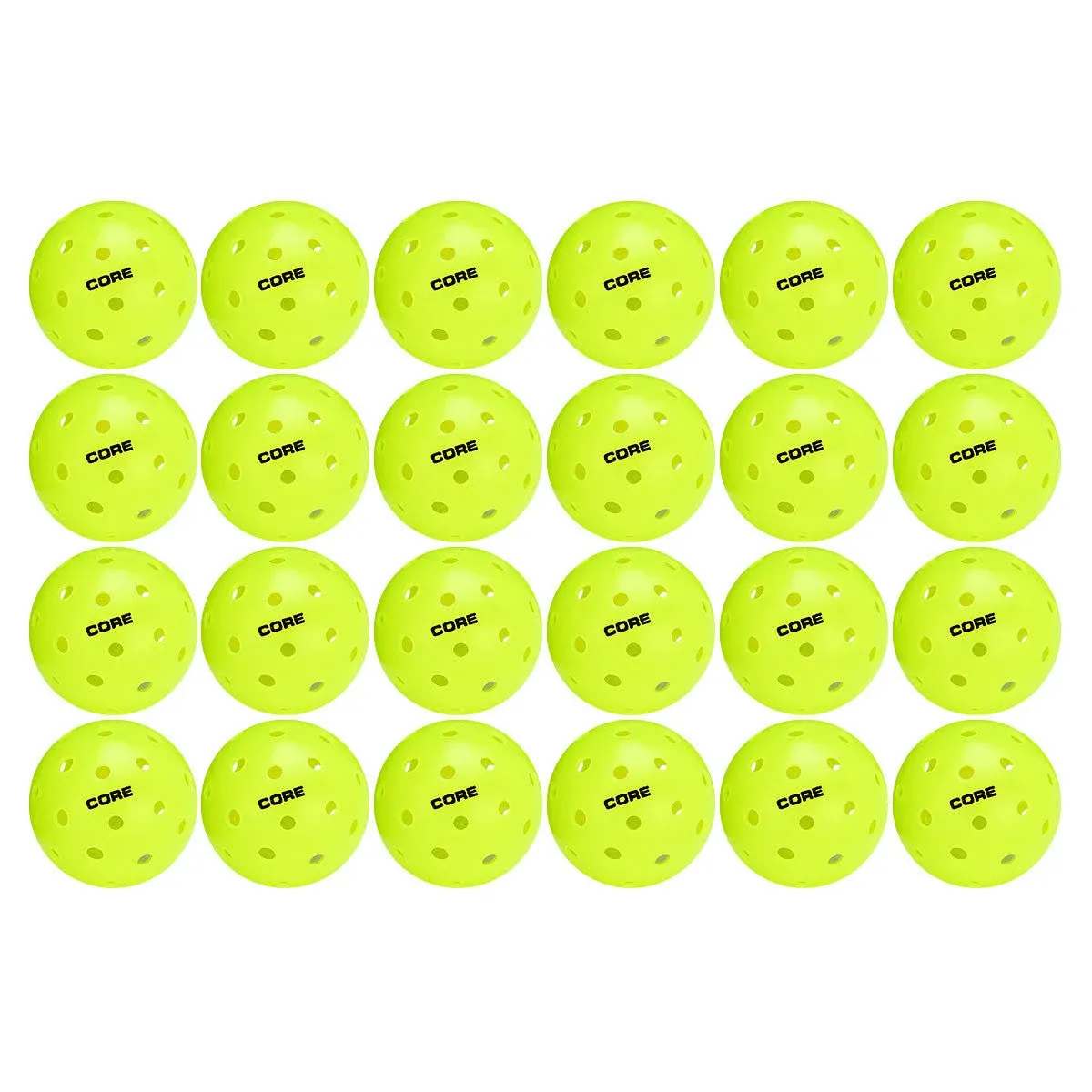 Core Pickleball Balls - 40 Hole Outdoor Pickleball Balls - Indoor Pickleballs USA ...