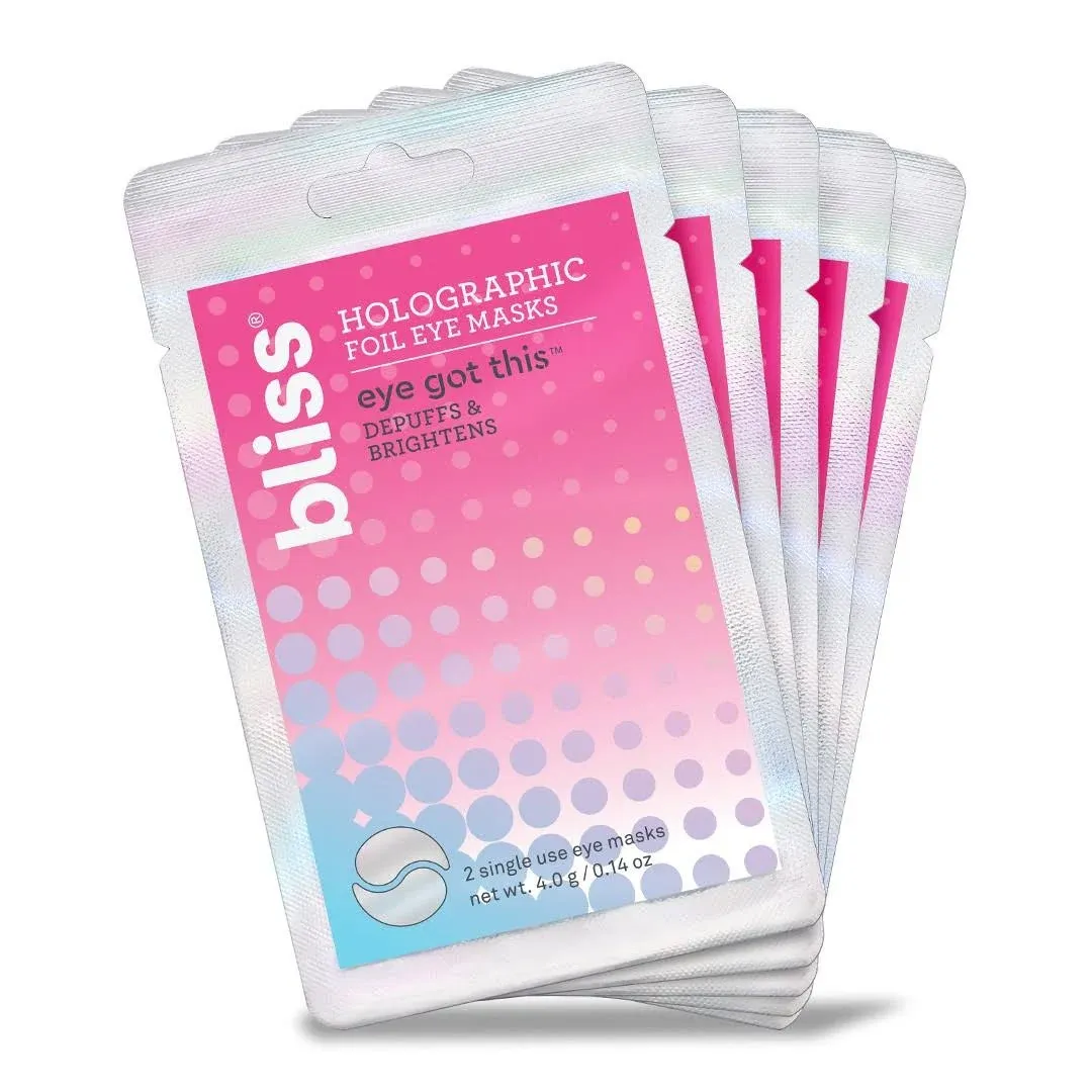 Bliss Eye Got This Holographic Foil Moisturising Eye Mask for Refreshing and Awakening Eyes, Reduces Puffiness and Dark Circles