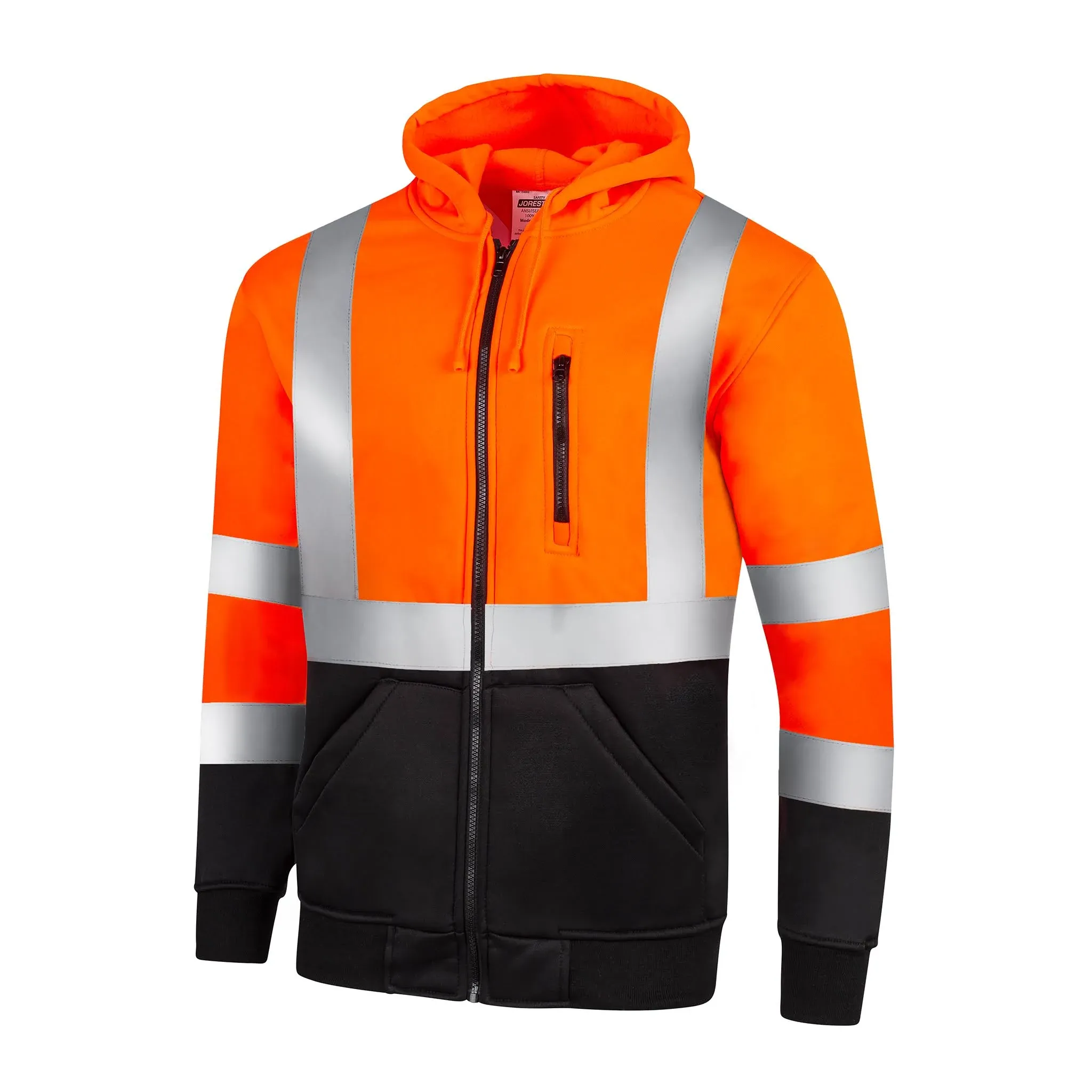 High Visibility Reflective Hoodie Sweater | ANSI Class 3 M / Orange