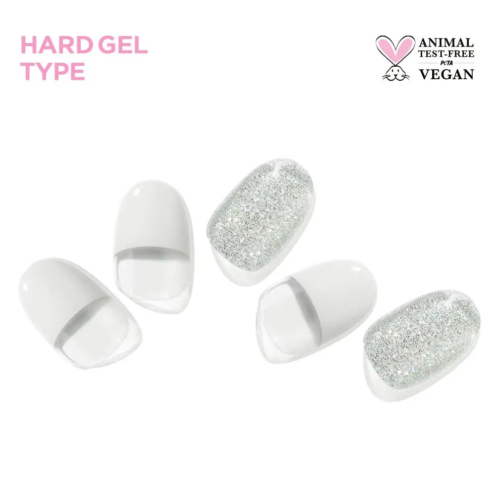 [EDGEU] Glam White French Nail Strips