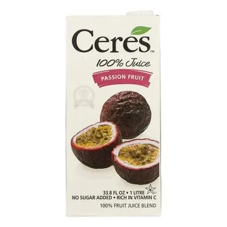 Ceres 100% Juice Blend, Passion Fruit - 33.8 fl oz