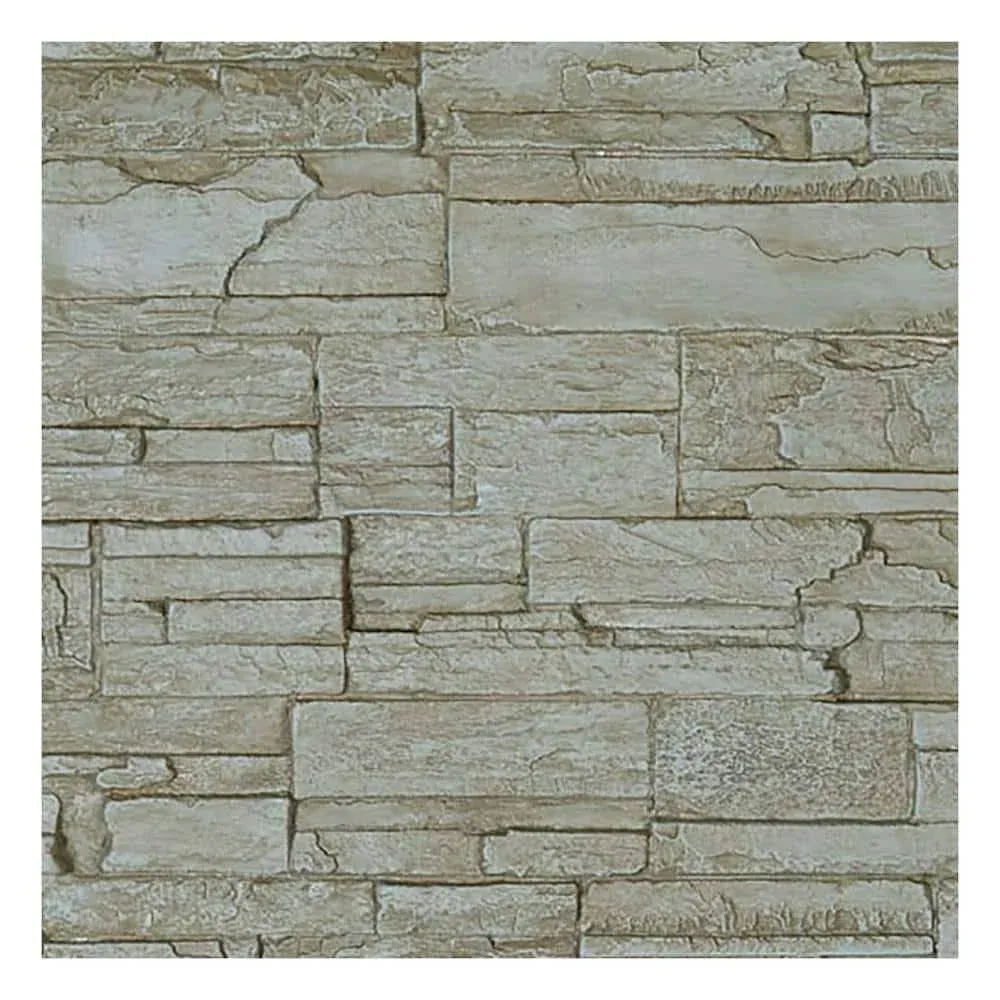 9"W x 8"H Cascade Stacked Stone, StoneWall Faux Stone Siding Panel, Sandstone