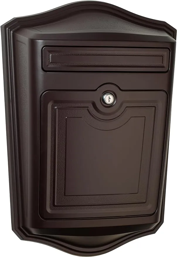 Architectural Mailboxes Maison Locking Rubbed Bronze Wall Mount Mailbox