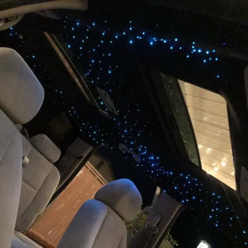 Amki 6W Fiber Optic Lights Starlight Headliner Kit Bluetooth LED RGBW Star ...