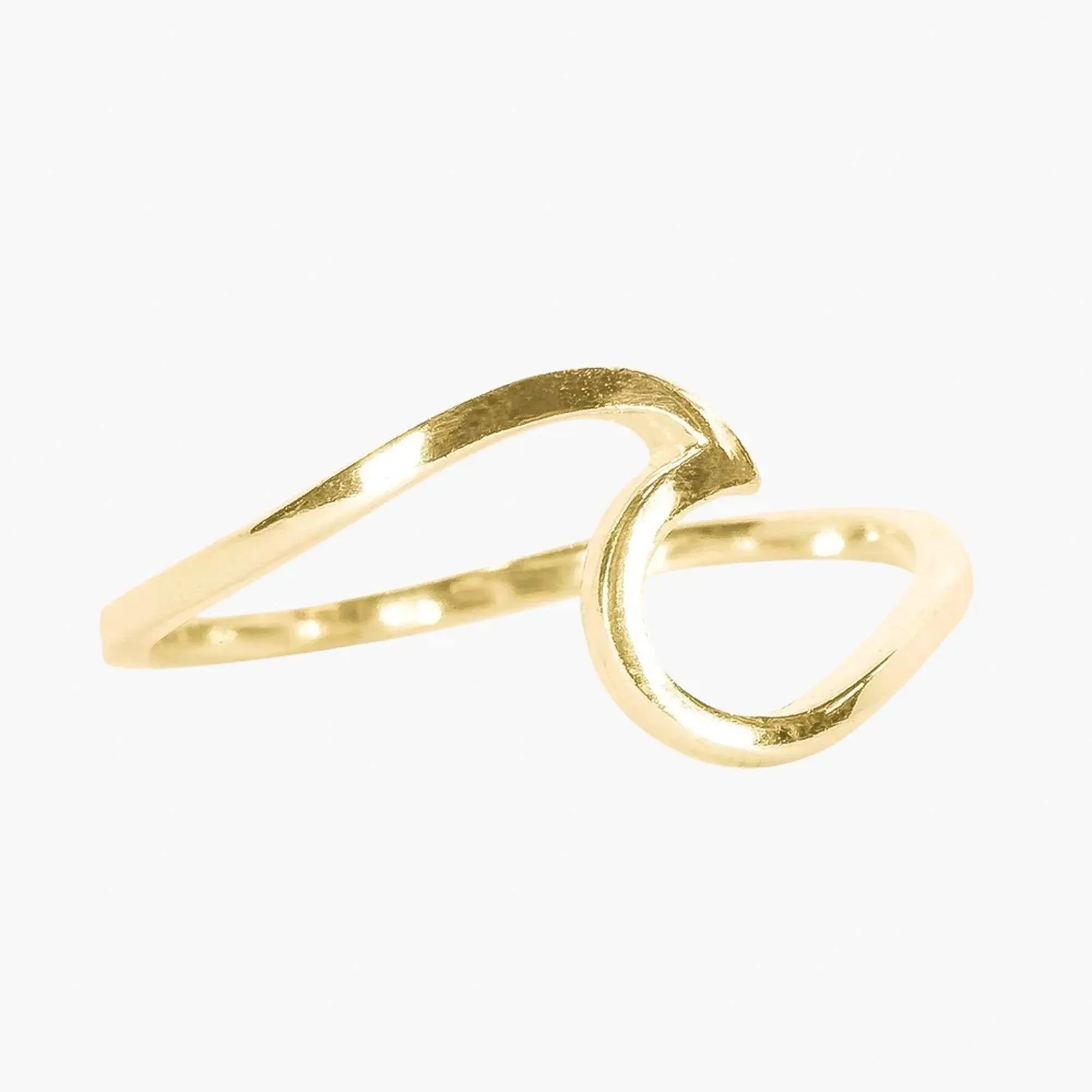 Pura Vida Gold Wave Ring 8