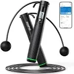 9FT Adjustable Smart Jump Rope with  Count Time Calorie Analysis ,  Black