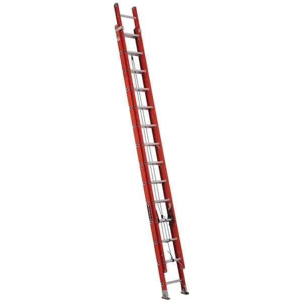 Louisville FE3228 Extension Ladder, Fiberglass, 28 ft, iA