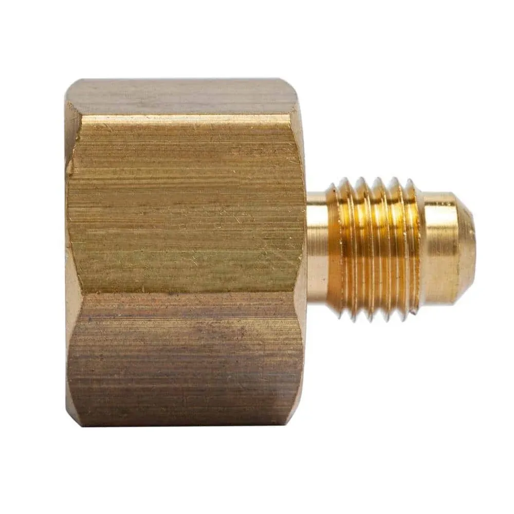 LTWFITTING Brass Flare 1/4 Inch OD x 1/2 Inch Female NPT Female Connector Tube Fitting(Pack of 5)