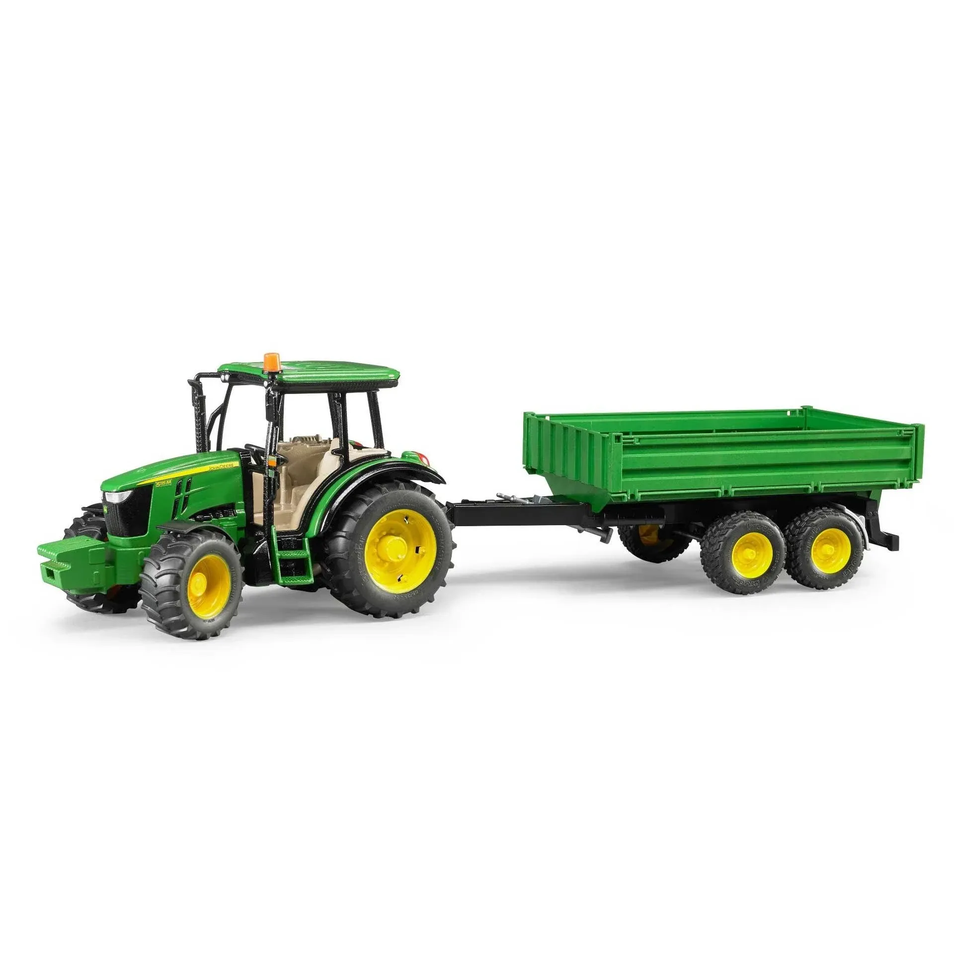 1/16 John Deere 5115M And Tipping Trailer By Bruder 9816