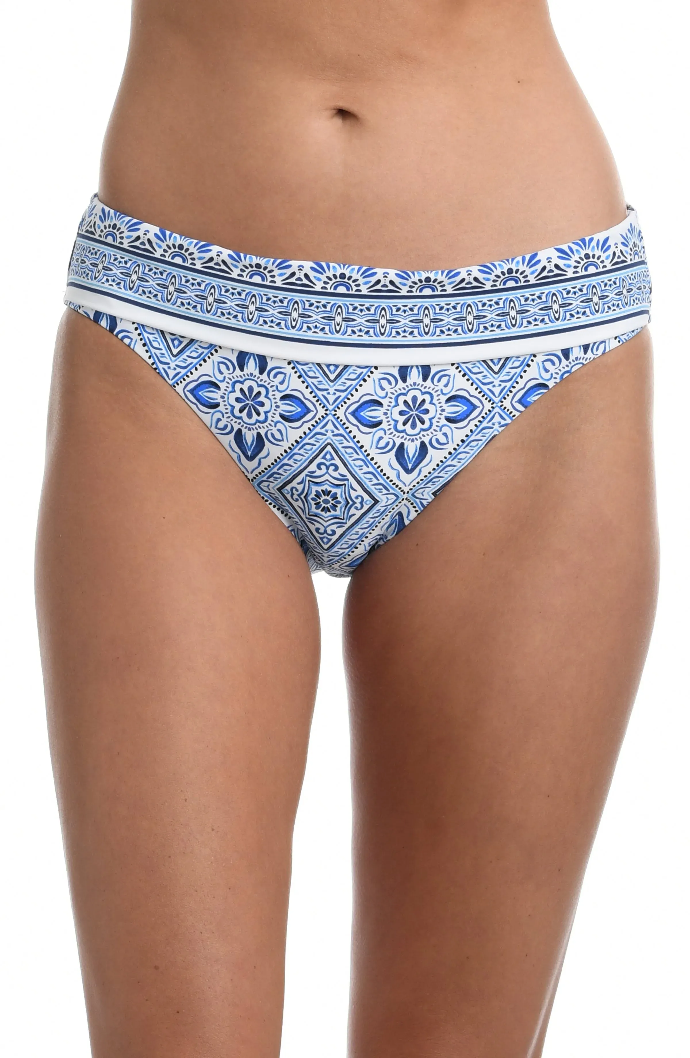 La Blanca Mediterranean Breeze Banded Hipster Bottom - Size 6 - Women's Swimwear