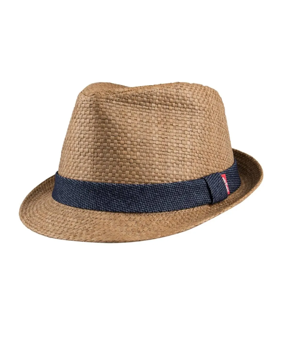 Levi's Men's Twill-Band Straw Fedora - S/M