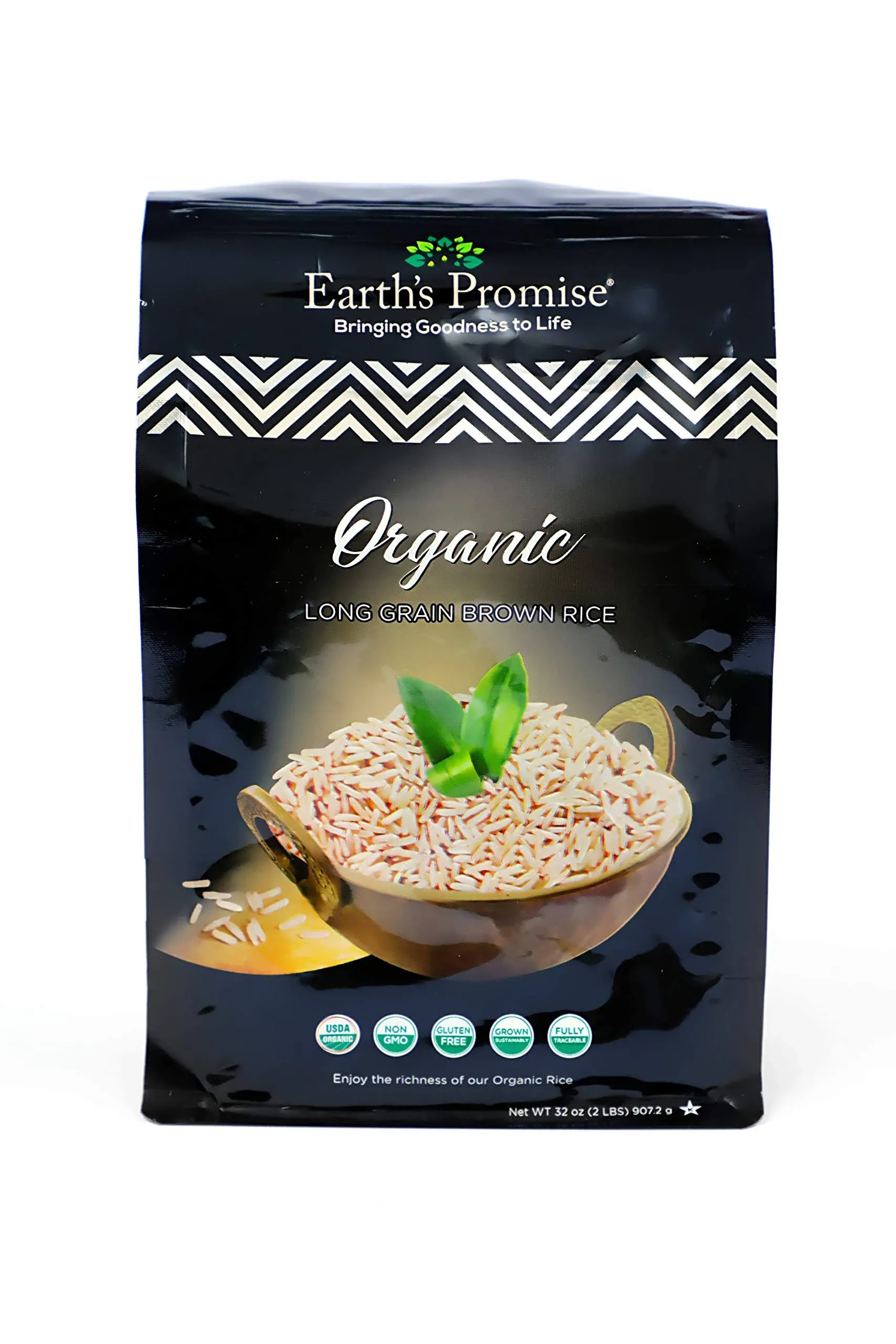 Earth's Promise Brown Rice, Organic, Long Grain - 32 oz