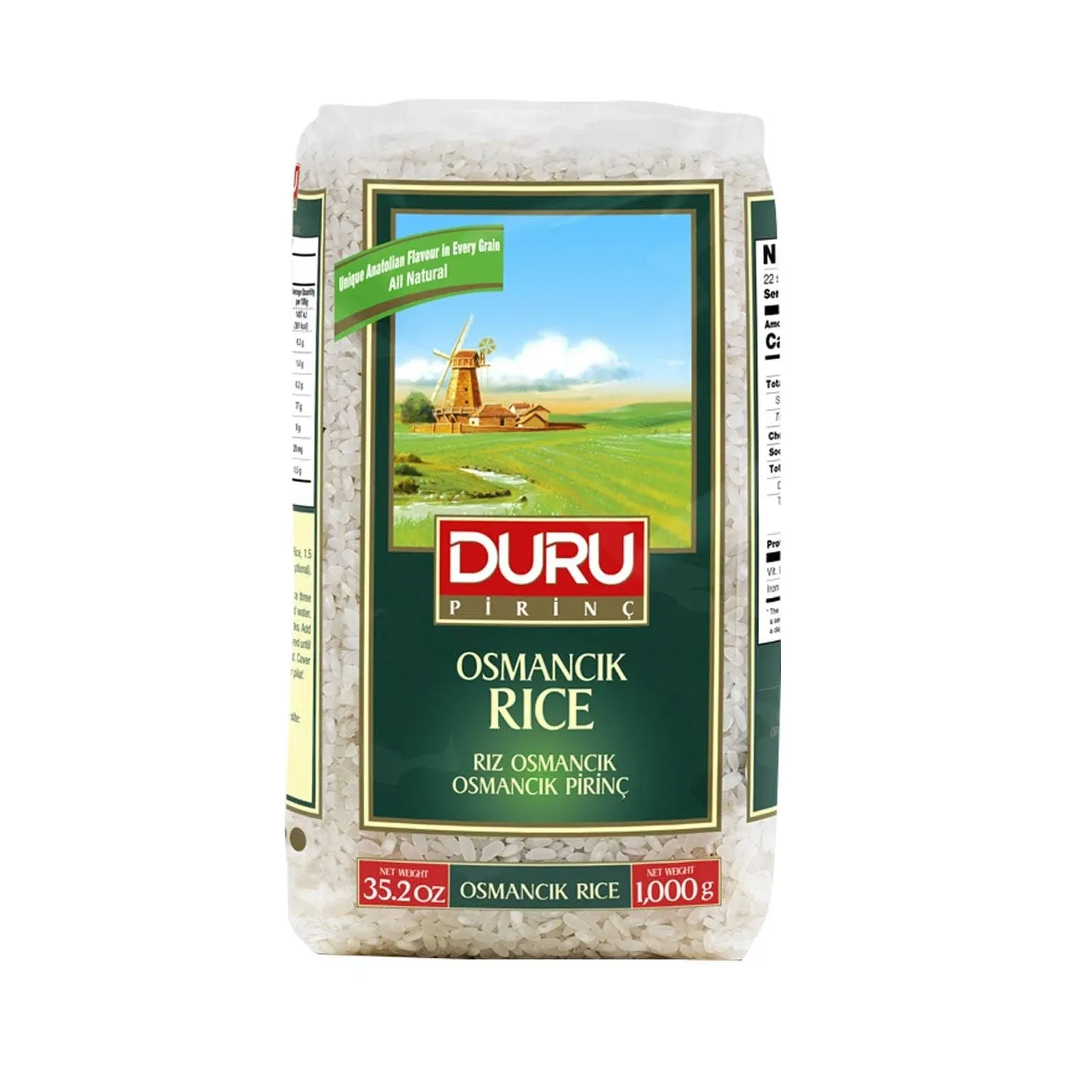 Duru Baldo Rice, 35.2oz (1000g), 100% Natural and Certificated, Non-GMO