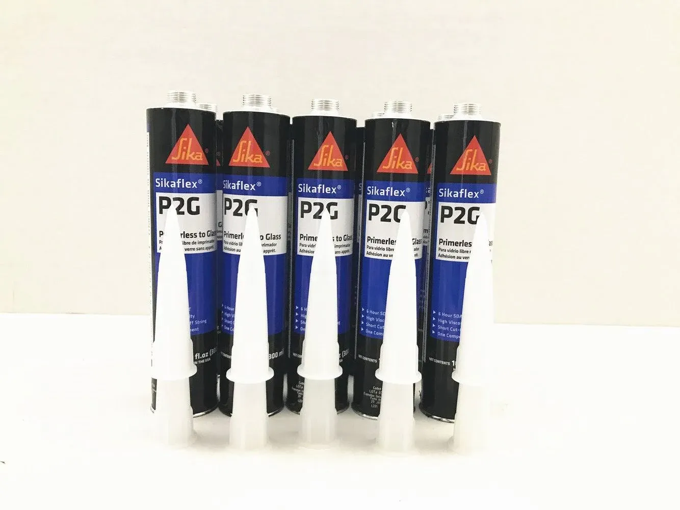 Auto Glass Sealant Windshield Urethane Glue Sikaflex P2g Primerless Adhesive x 2