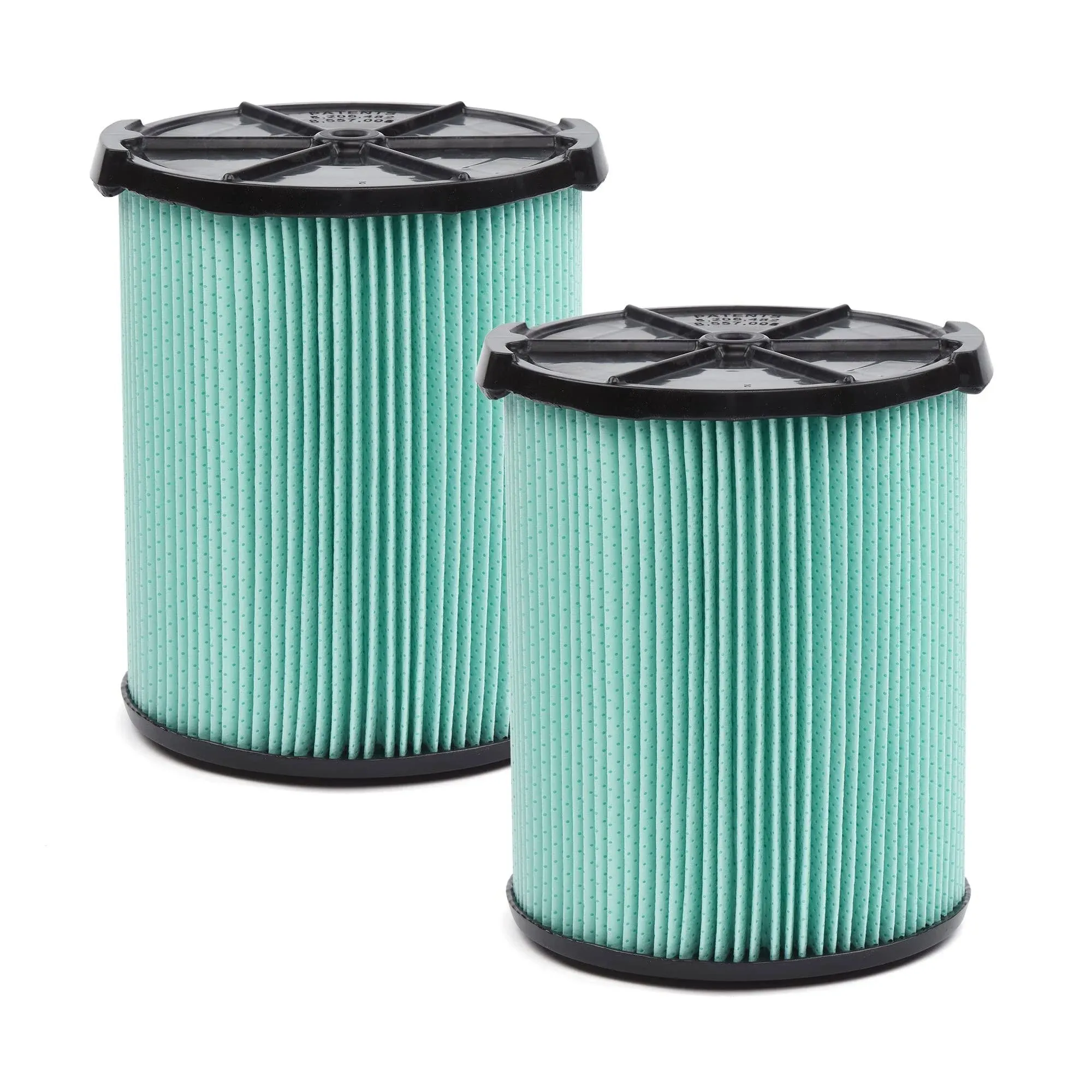 2pk HEPA Media Wet/Dry Vac Replacement Filter for 5 to 20 Gallon Shop Vacuums, 2PK