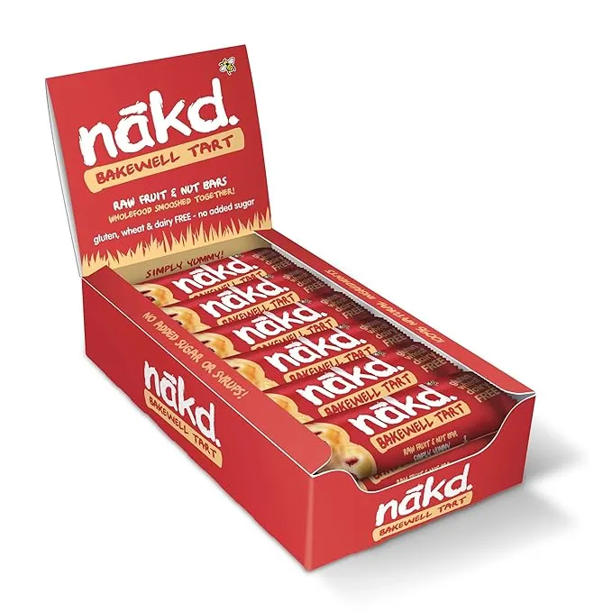 Nakd Raw Fruit & Nut Bar Bakewell Tart 18 x 35g