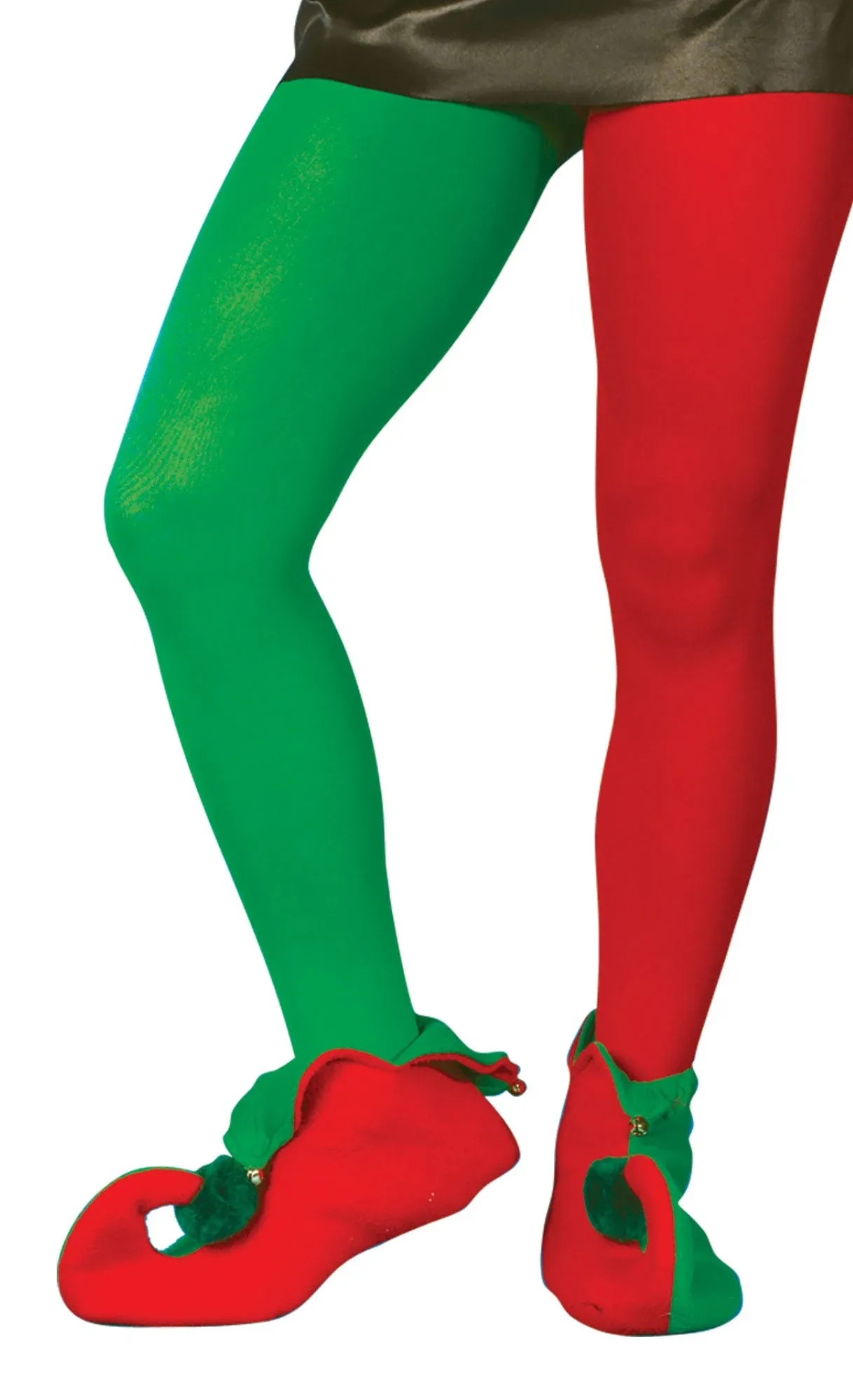 Red and Green Elf Tights