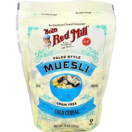 Bob's Red Mill | Grain Free Cold Cereal | Paleo Style Muesli | Real Dried Fruits (14 Ounce (Pack of 2))