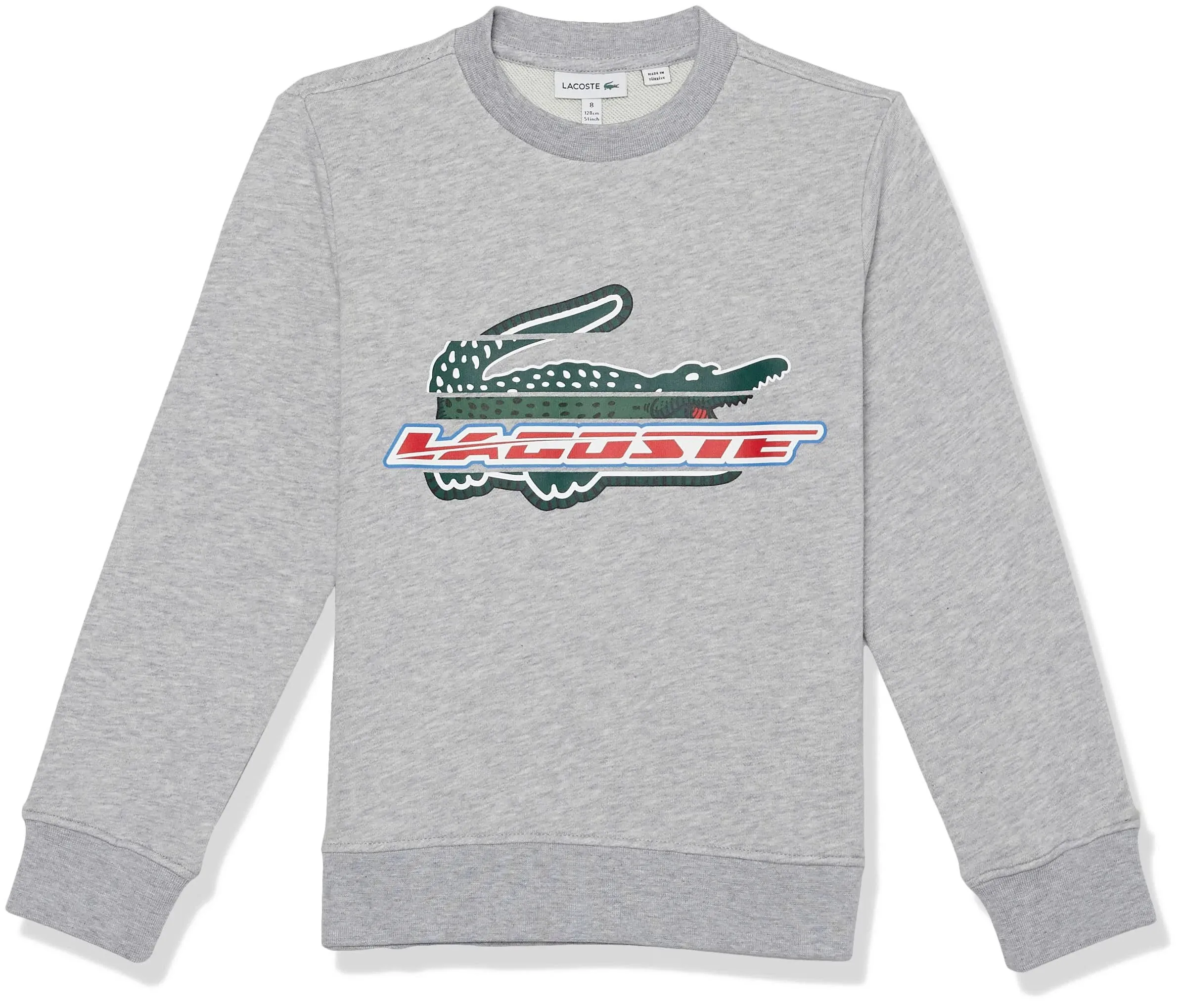 Lacoste Unisex Organic Cotton Fleece Sweatshirt - Little Kid